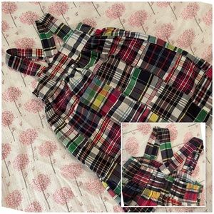 5 for $20-Kelly’s Kids Multi colored plaid dress.Criss-cross straps.Size 2 (xxs)